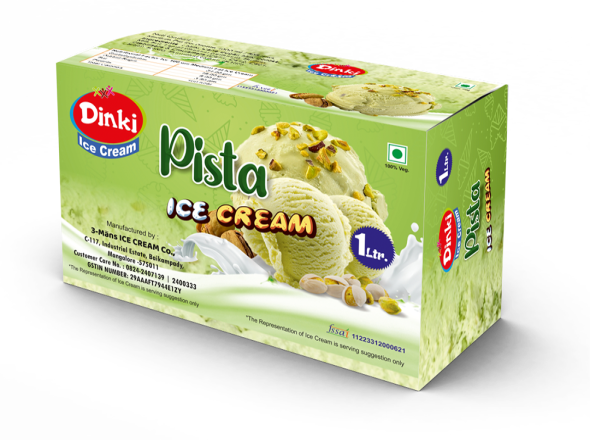 Pista Ice Cream 1L Packaging Design