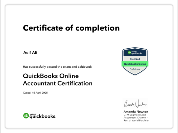 QuickBooks Online Accountant Certification