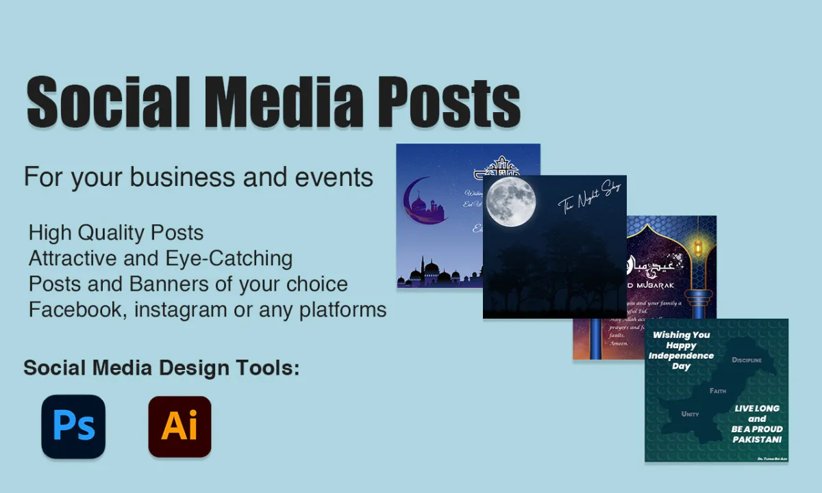 design you a social media post for facebook, instagram or other platforms